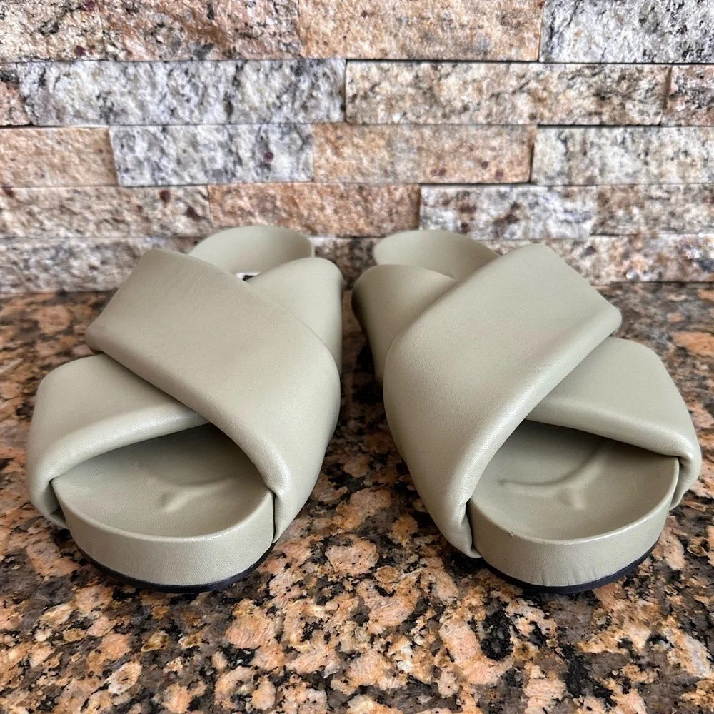 Jil Sander Padded Leather Sandal